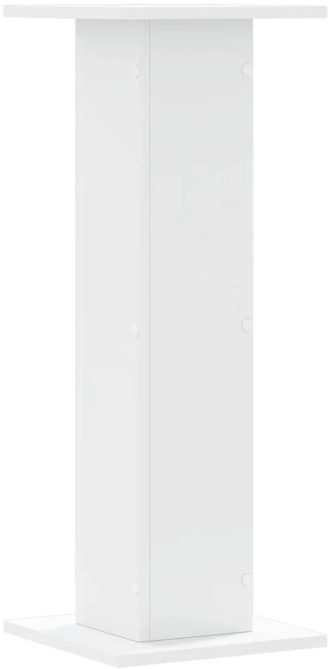 Stovai augalams, 2vnt., balti, 30x30x80cm, apdirbta mediena