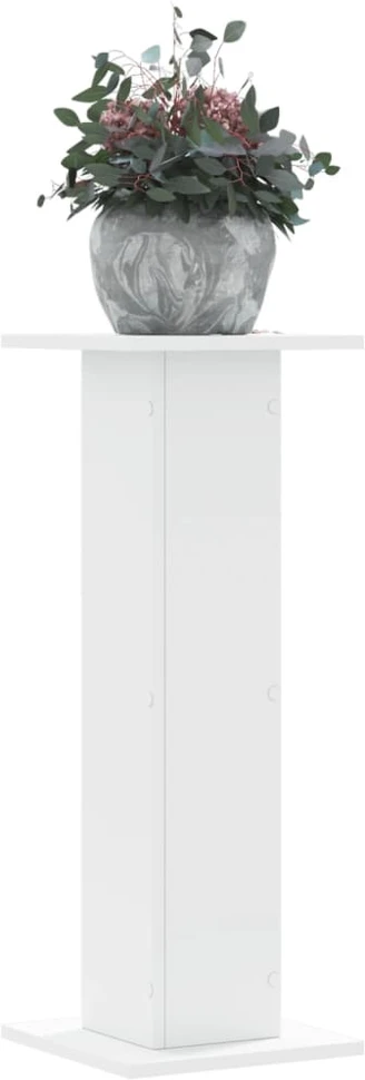 Stovai augalams, 2vnt., balti, 30x30x80cm, apdirbta mediena