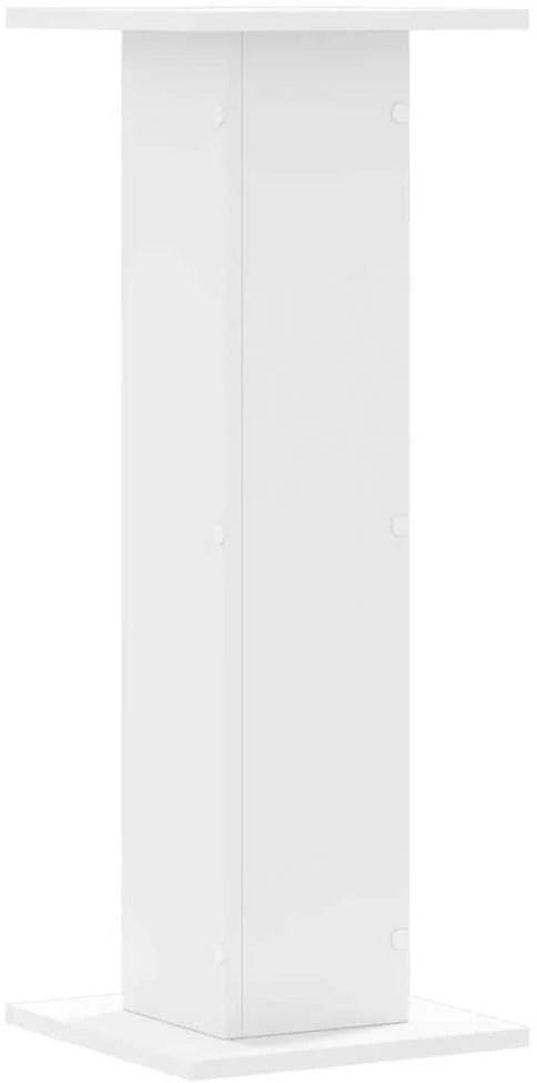 Stovai augalams, 2vnt., balti, 30x30x80cm, apdirbta mediena