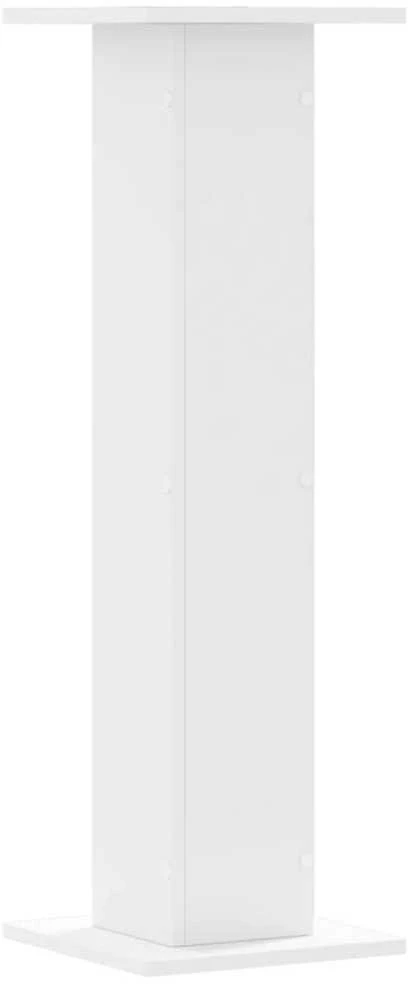 Stovai augalams, 2vnt., balti, 30x30x95cm, apdirbta mediena