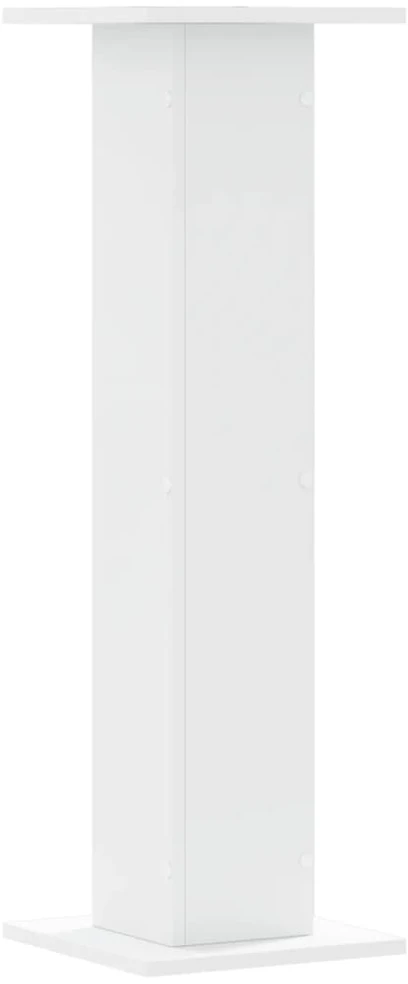 Stovai augalams, 2vnt., balti, 30x30x95cm, apdirbta mediena