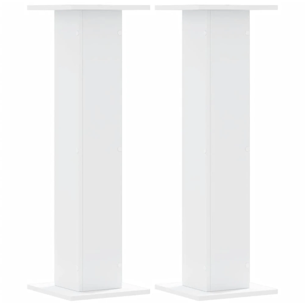 Stovai augalams, 2vnt., balti, 30x30x95cm, apdirbta mediena