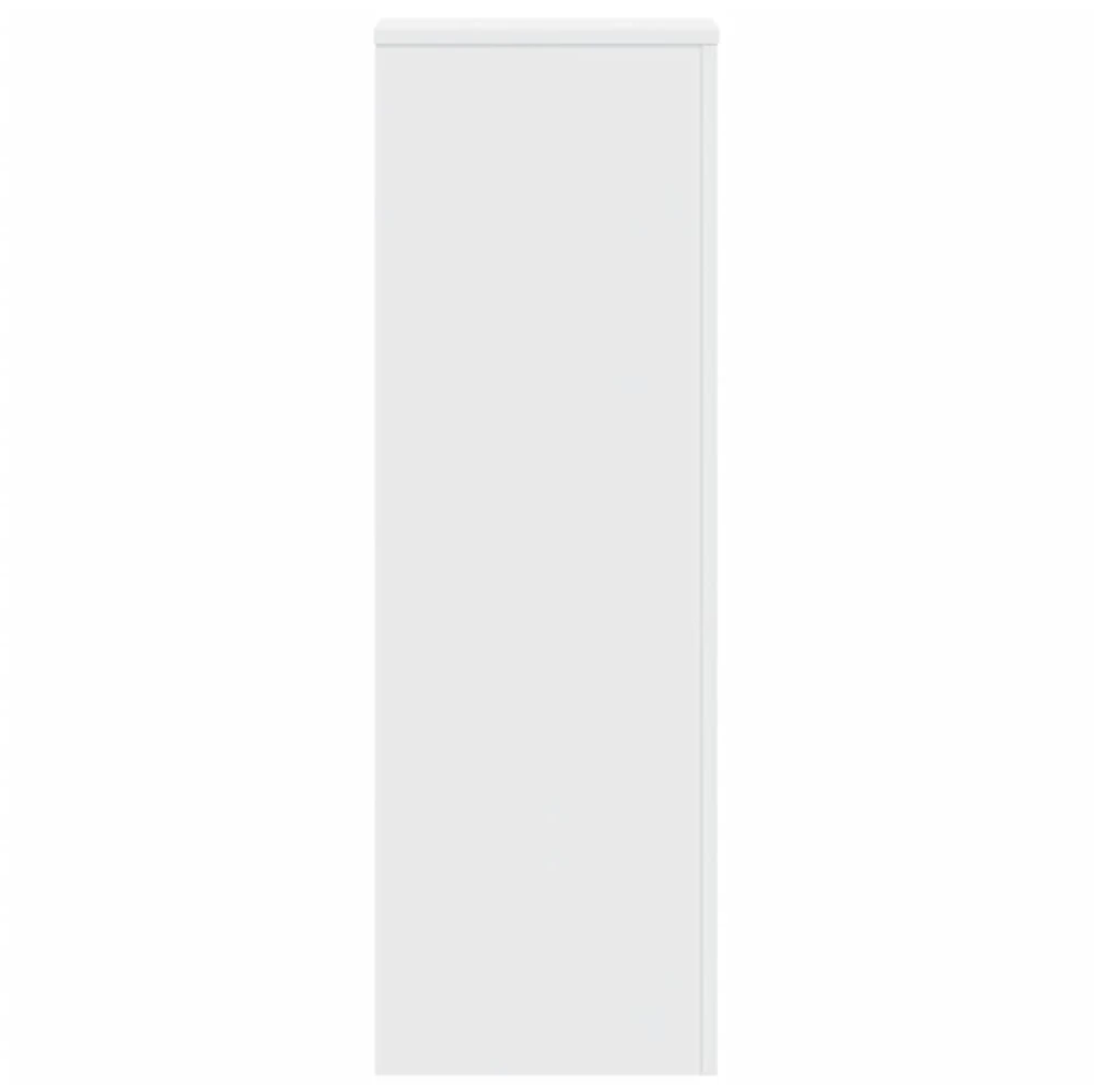 Stovai augalams, 2vnt., baltos spalvos, 33x33x100cm, mediena
