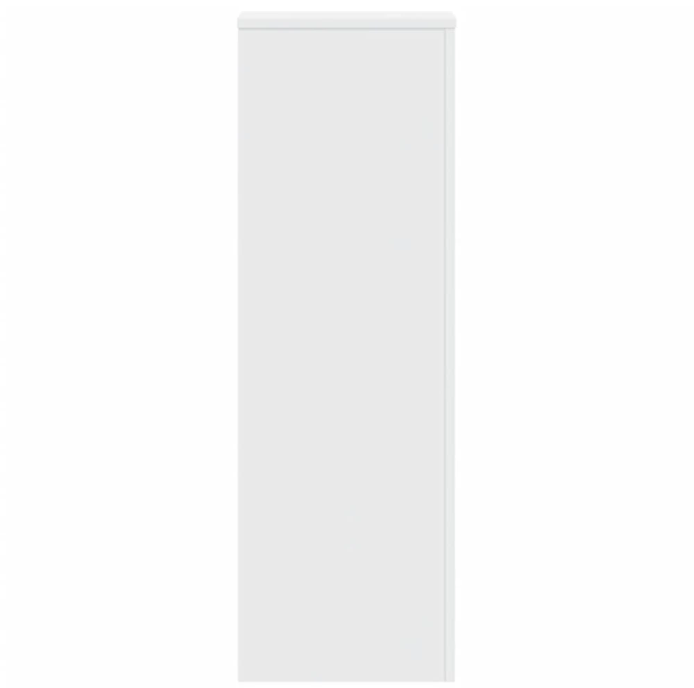 Stovai augalams, 2vnt., baltos spalvos, 33x33x100cm, mediena