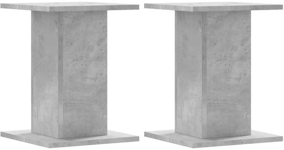 Stovai augalams, 2vnt., betono, 30x30x40cm, apdirbta mediena