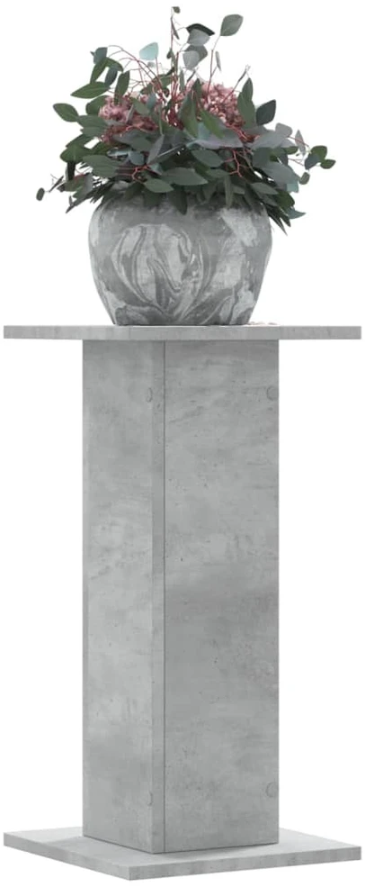 Stovai augalams, 2vnt., betono, 30x30x60cm, apdirbta mediena