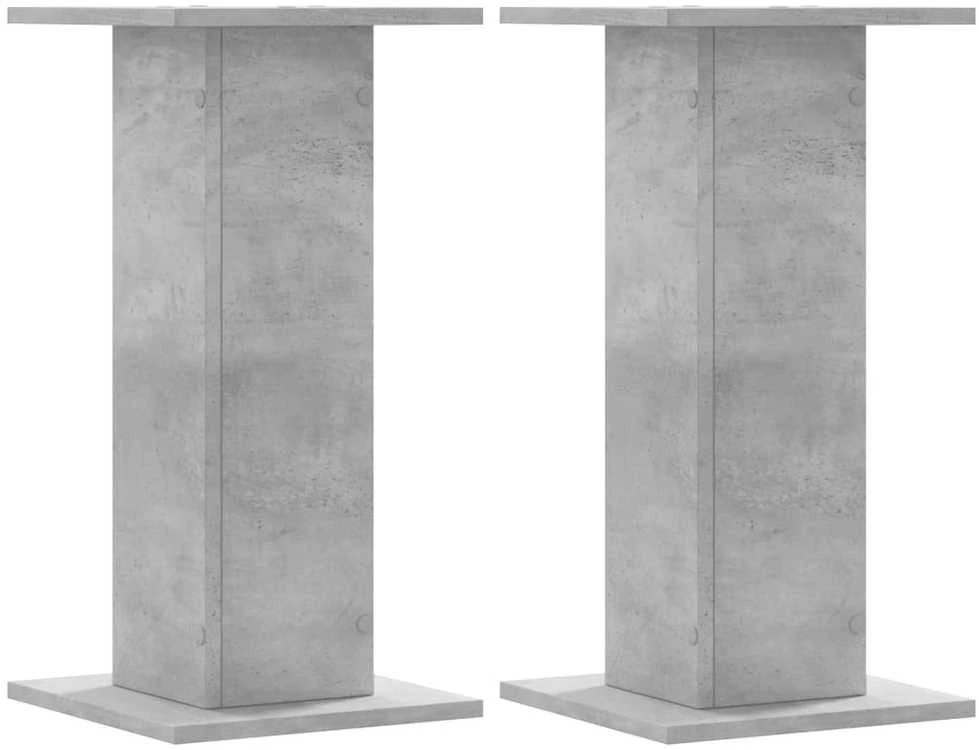 Stovai augalams, 2vnt., betono, 30x30x60cm, apdirbta mediena