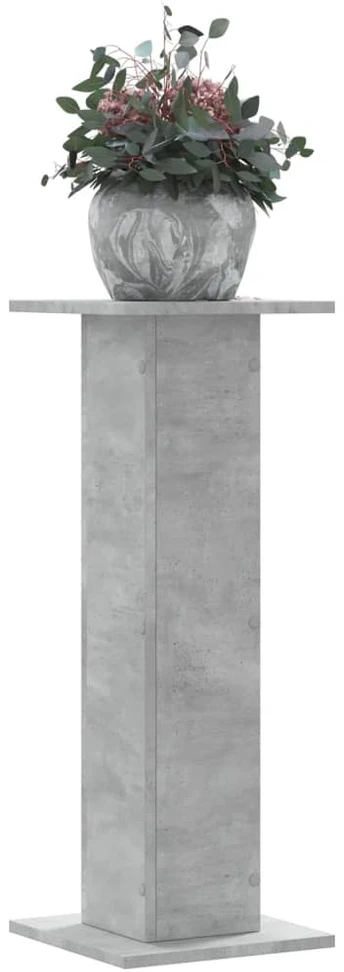 Stovai augalams, 2vnt., betono, 30x30x80cm, apdirbta mediena
