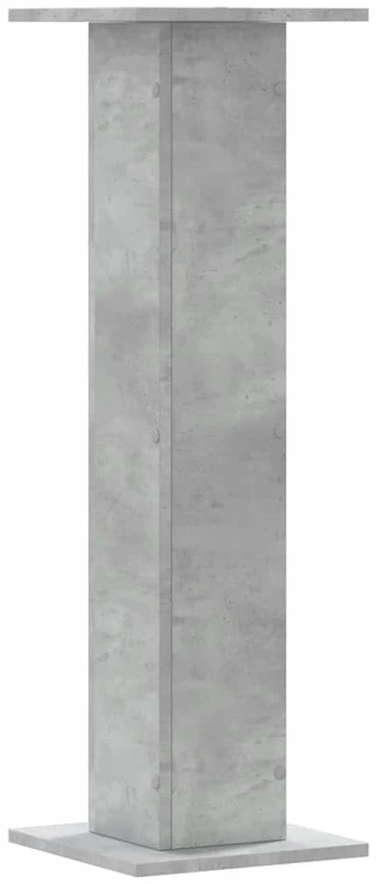 Stovai augalams, 2vnt., betono, 30x30x95cm, apdirbta mediena