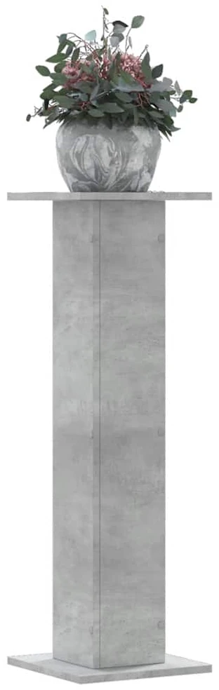 Stovai augalams, 2vnt., betono, 30x30x95cm, apdirbta mediena