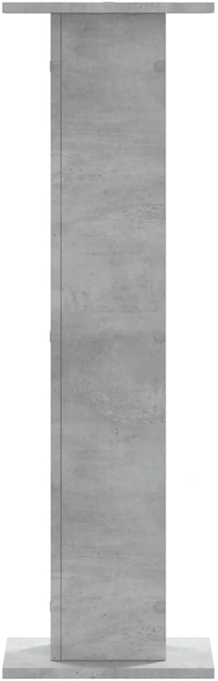 Stovai augalams, 2vnt., betono, 30x30x95cm, apdirbta mediena