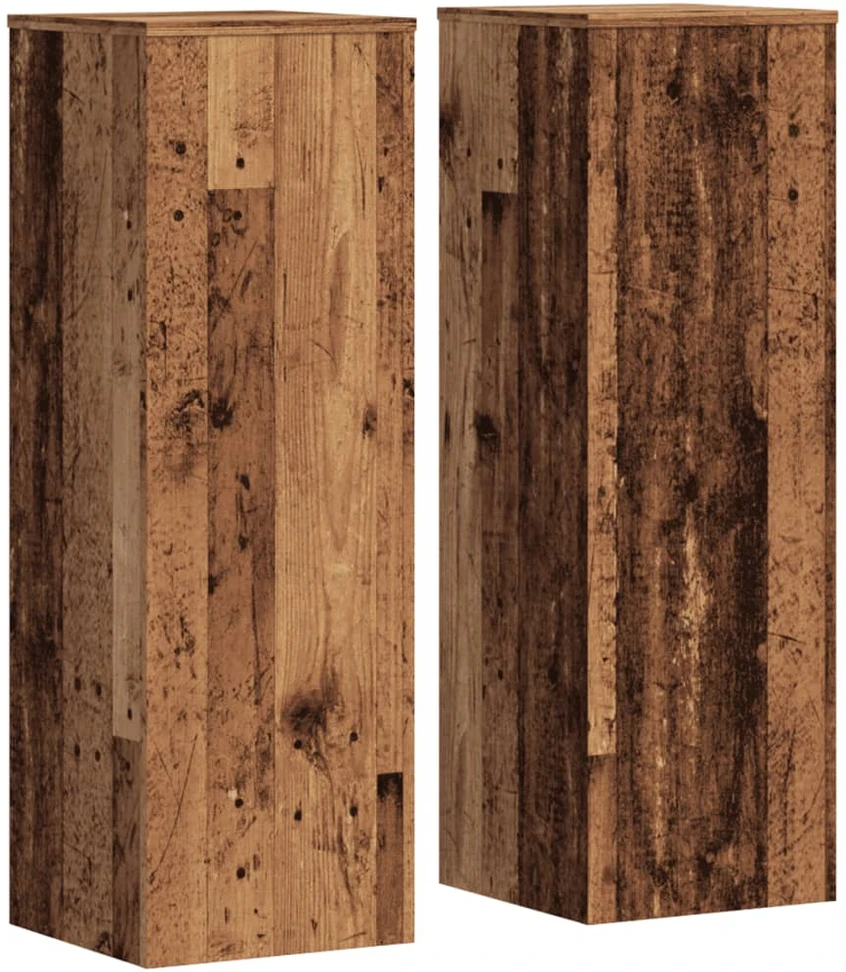 Stovai augalams, 2vnt., medienos, 33x33x100cm, mediena