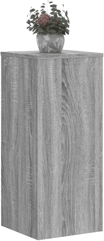 Stovai augalams, 2vnt., pilki ąžuolo, 30x30x70cm, mediena