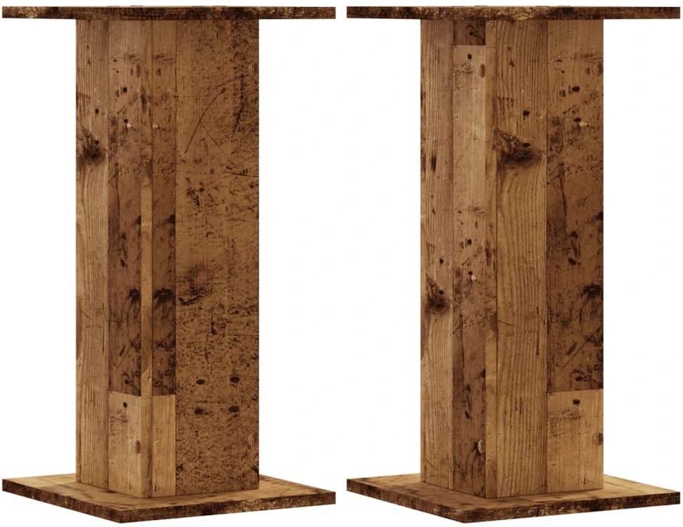Stovai augalams, 2vnt., sendintos medienos, 30x30x60cm, mediena