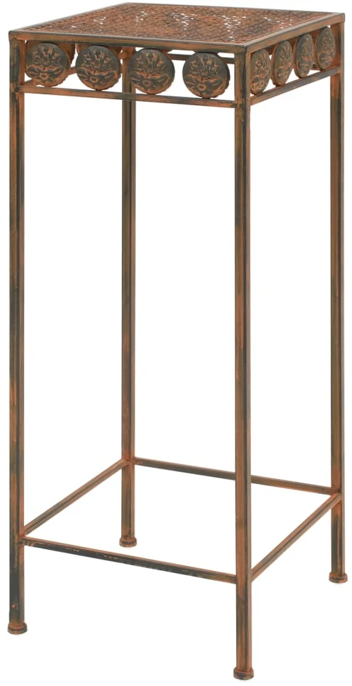 Stovai augalams, 3vnt., rūdžių sp., metalas, vintažinio stil.