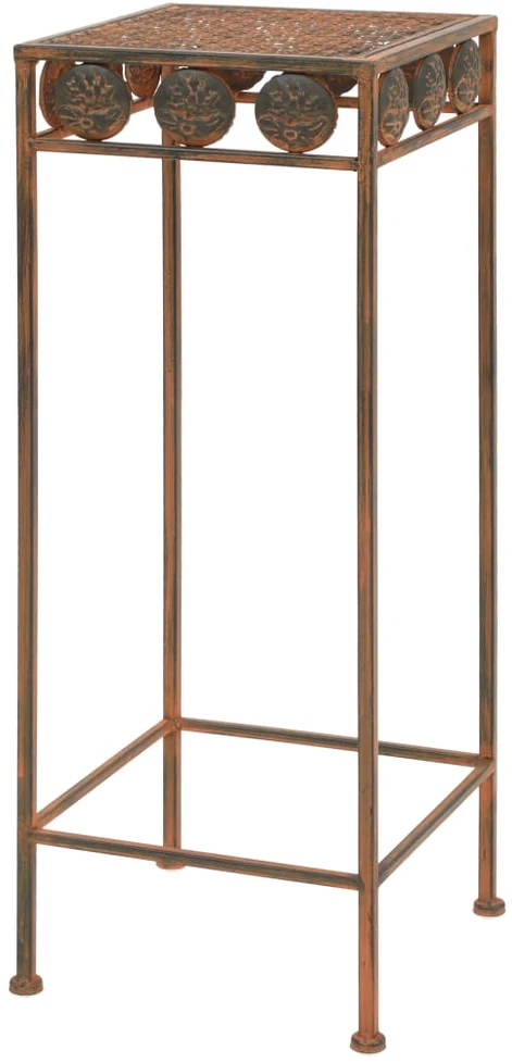 Stovai augalams, 3vnt., rūdžių sp., metalas, vintažinio stil.