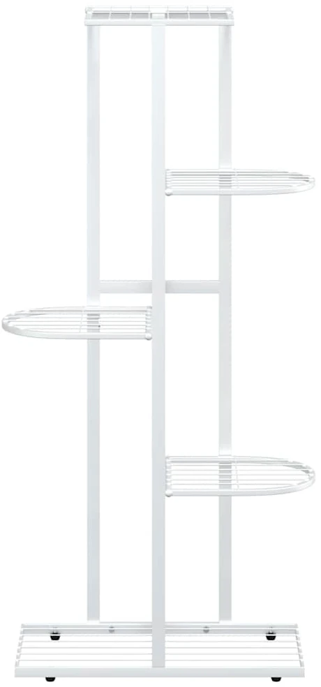 Stovas augalams, 5 lentynos, baltas, 43x22x98cm, metalas