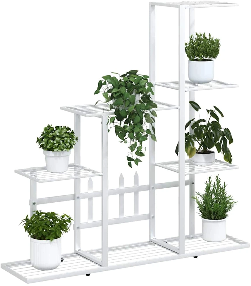 Stovas augalams, baltos spalvos, 94,5x25x88cm, metalas