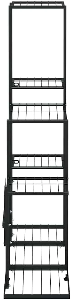 Stovas augalams, juodos spalvos, 94,5x25x88cm, metalas
