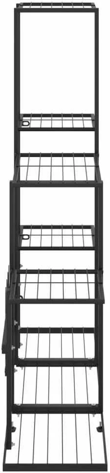 Stovas augalams, juodos spalvos, 94,5x25x88cm, metalas
