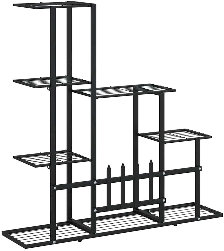Stovas augalams, juodos spalvos, 94,5x25x88cm, metalas