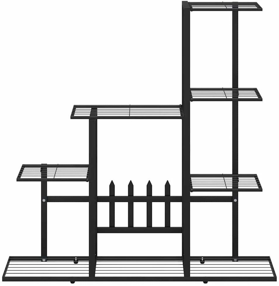 Stovas augalams, juodos spalvos, 94,5x25x88cm, metalas