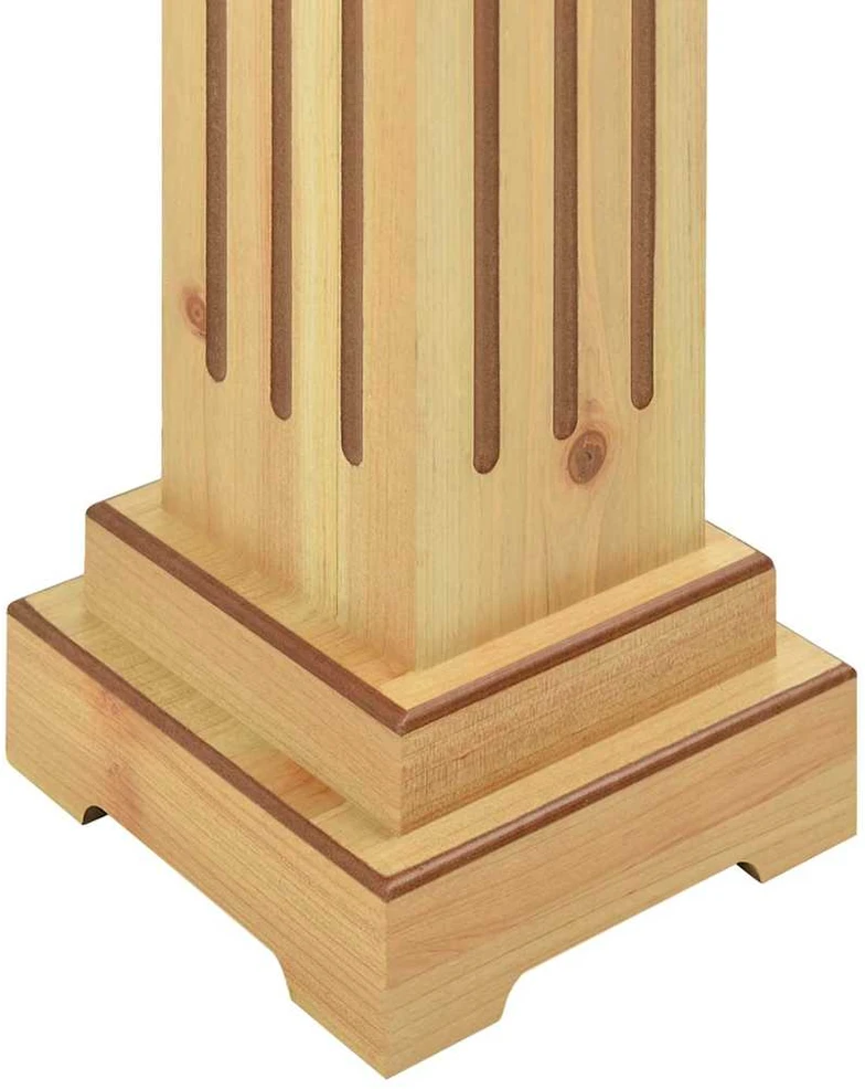 Stovas augalams-stačiakampė kolona, medienos, 17x17x66cm, MDF