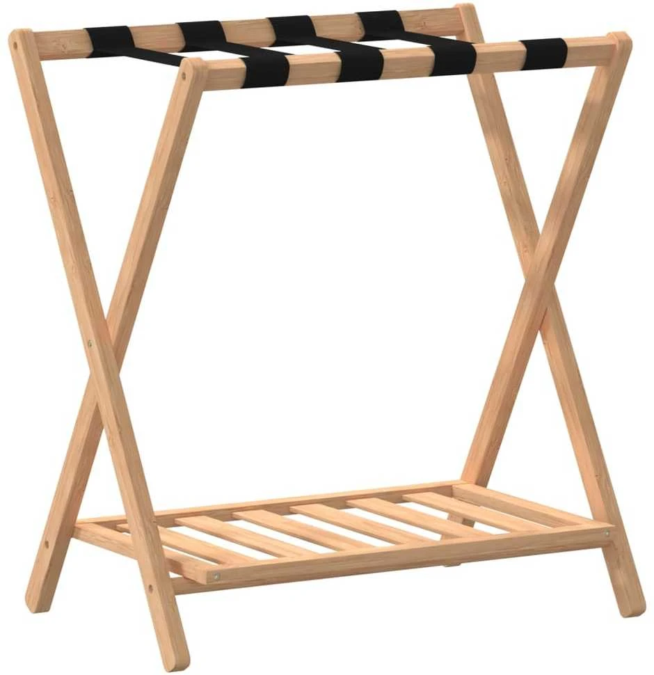 Kelioninis Stovas lagaminui, 68x38x58cm, bambukas