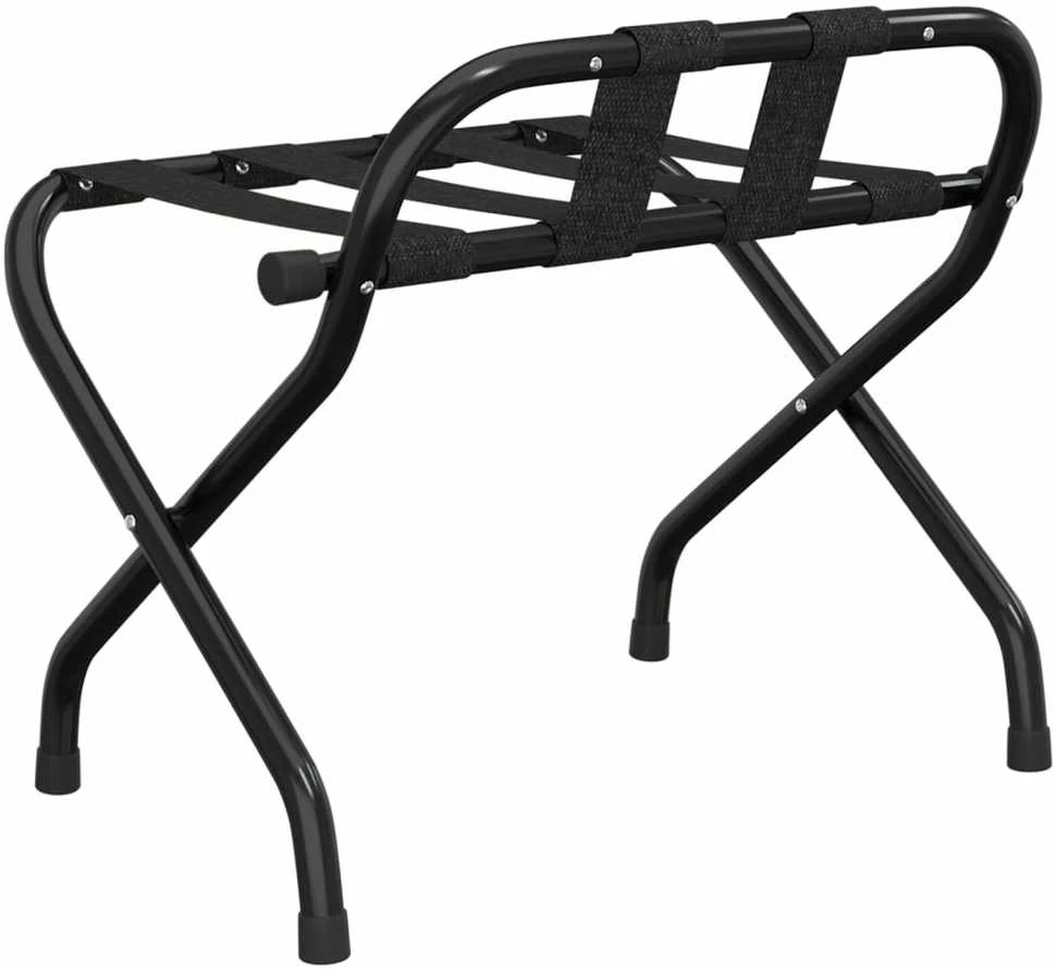 Stovas lagaminui su atrama, juodos spalvos, 56x39x52cm