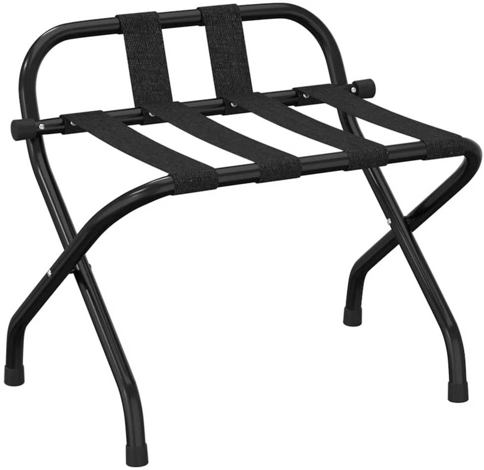 Stovas lagaminui su atrama, juodos spalvos, 56x39x52cm