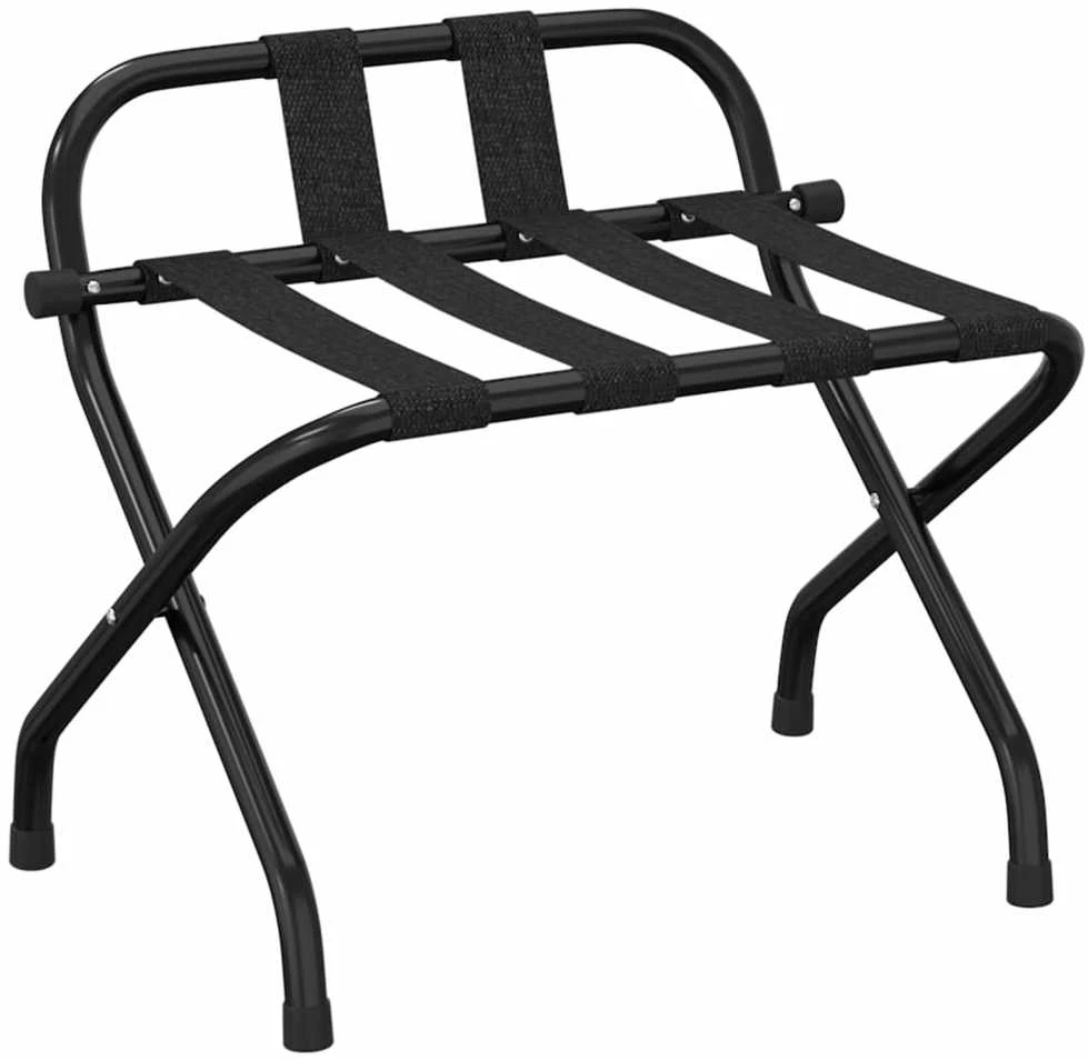 Stovas lagaminui su atrama, juodos spalvos, 56x39x52cm