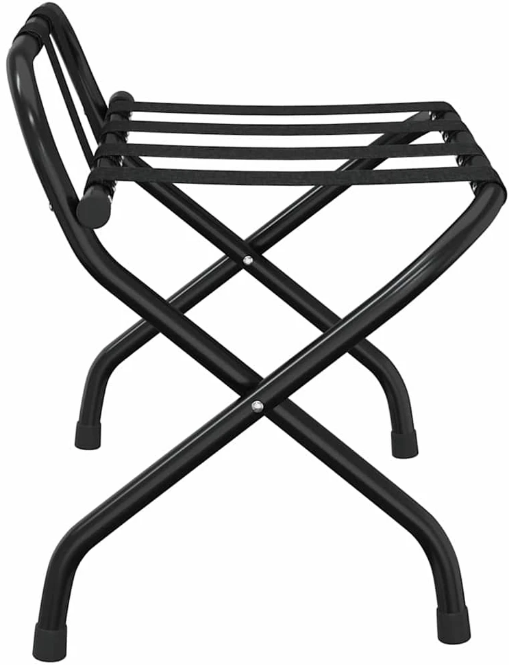 Stovas lagaminui su atrama, juodos spalvos, 56x39x52cm
