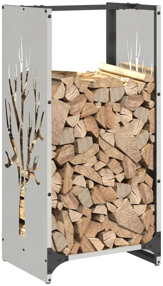 Stovas malkoms, 40x30x80 cm, nerūdijantis plienas
