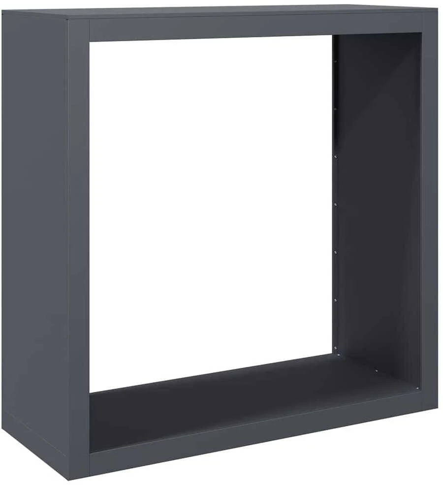 Stovas malkoms, antracito spalvos, 100x40x100cm, plienas