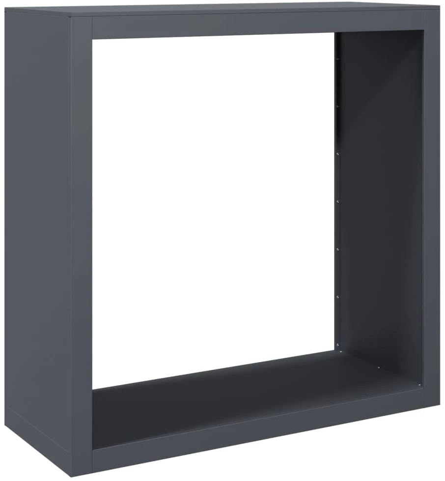 Stovas malkoms, antracito spalvos, 100x40x100cm, plienas