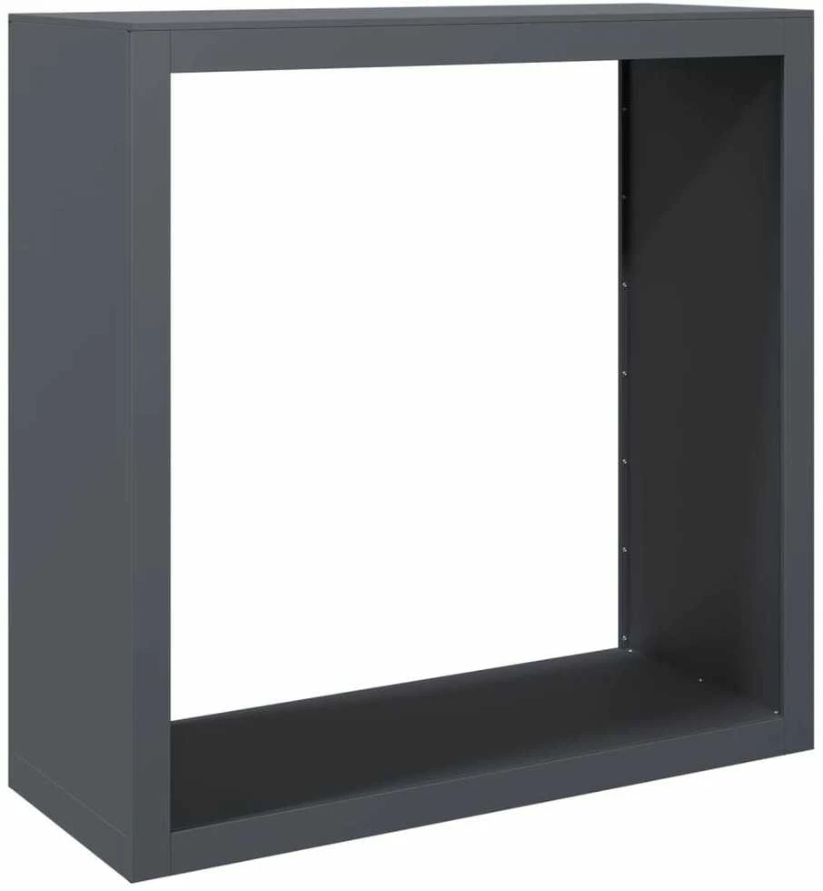 Stovas malkoms, antracito spalvos, 100x40x100cm, plienas