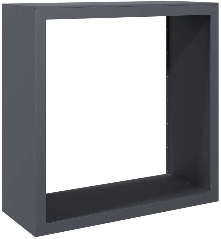 Stovas malkoms, antracito spalvos, 100x40x100cm, plienas