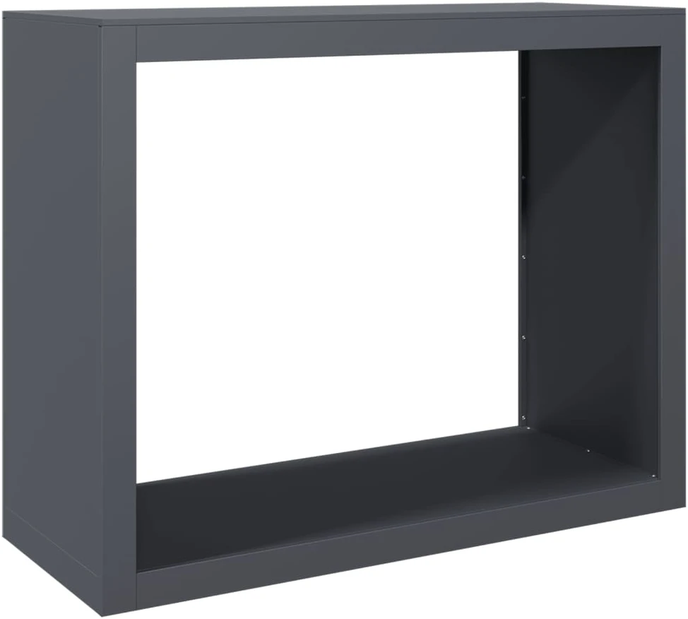 Stovas malkoms, antracito spalvos, 100x40x80cm, plienas