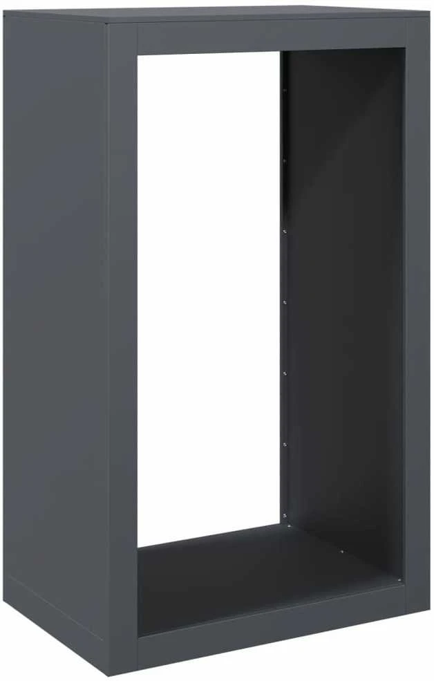 Stovas malkoms, antracito spalvos, 60x40x100cm, plienas