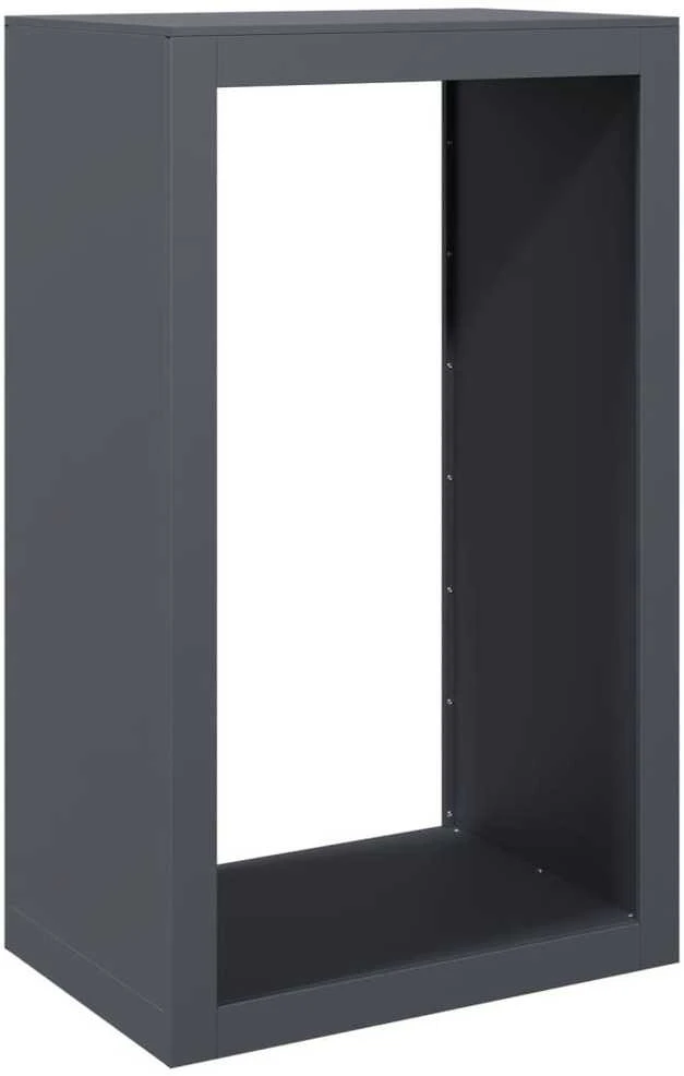 Stovas malkoms, antracito spalvos, 60x40x100cm, plienas