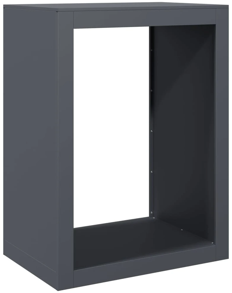 Stovas malkoms, antracito spalvos, 60x40x80cm, plienas