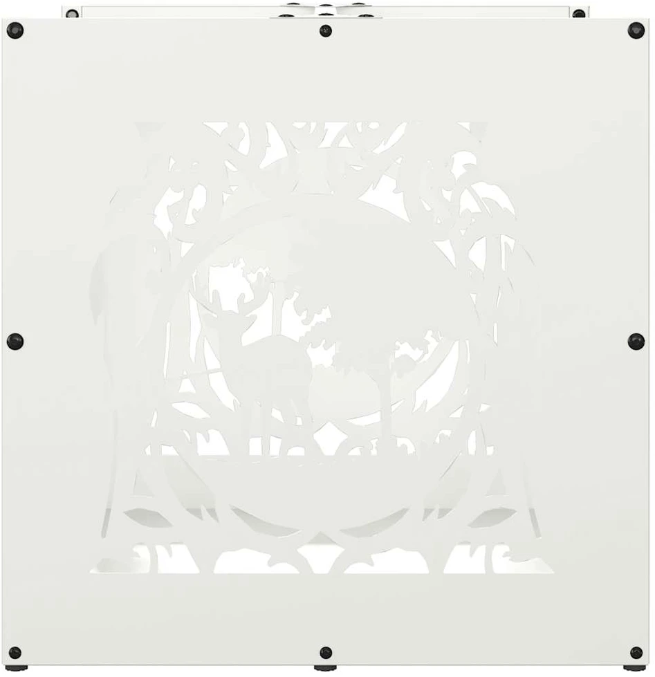 Stovas malkoms, balta, 40x40x40 cm, šaltai valcuotas plienas