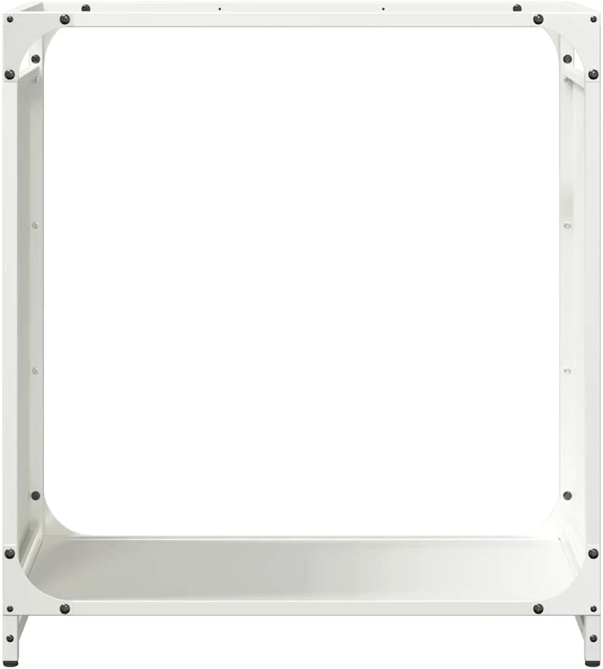 Stovas malkoms, balta, 60x28x65 cm, šaltai valcuotas plienas