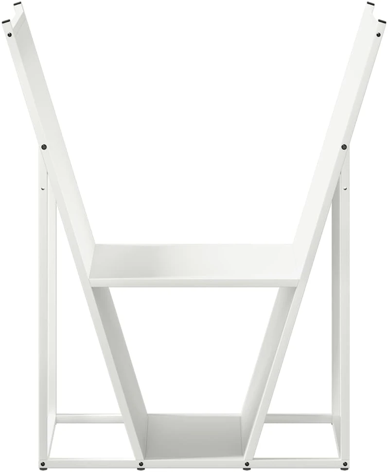 Stovas malkoms, balta, 69,5x35x81 cm, šaltai valcuotas plienas