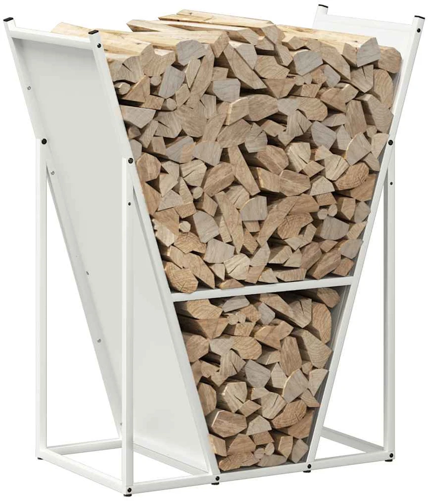 Stovas malkoms, balta, 69,5x35x81 cm, šaltai valcuotas plienas