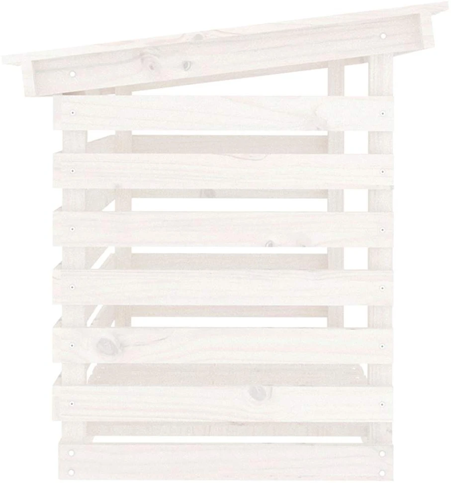 Stovas malkoms, baltas, 108x73x79cm, pušies medienos masyvas