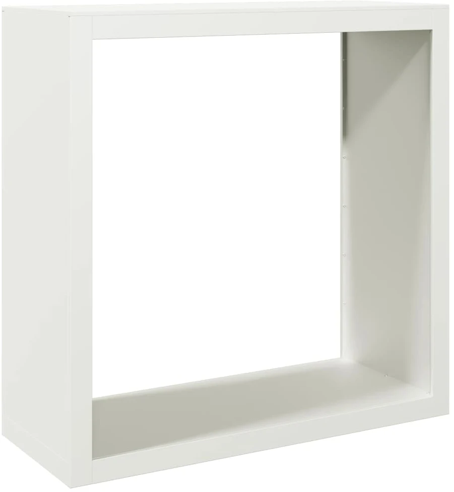 Stovas malkoms, baltos spalvos, 100x40x100cm, plienas