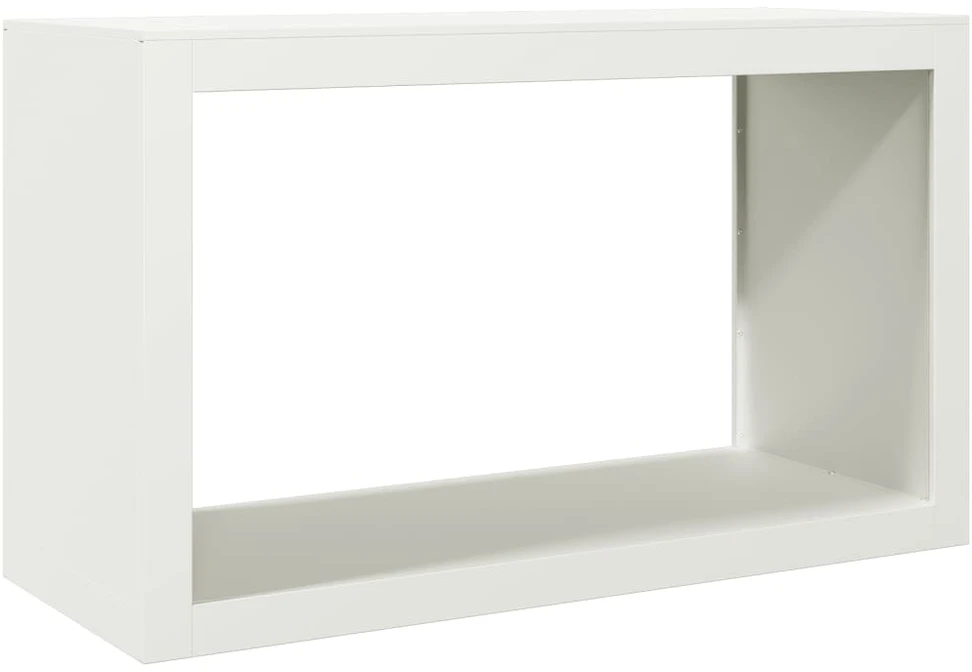 Stovas malkoms, baltos spalvos, 100x40x60cm, plienas