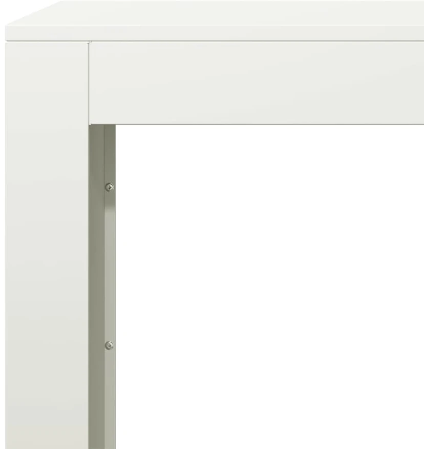 Stovas malkoms, baltos spalvos, 100x40x80cm, plienas
