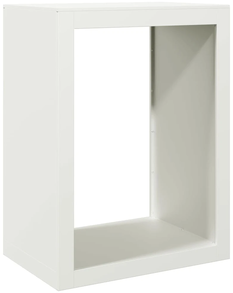 Stovas malkoms, baltos spalvos, 60x40x80cm, plienas